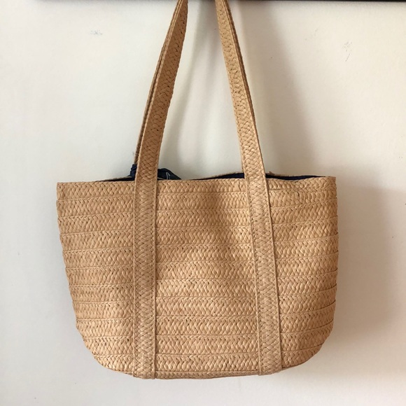 Straw Bag with Floral Scarf - Picture 2 of 7